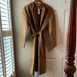 LOFT Tan Belted Trench Coat
